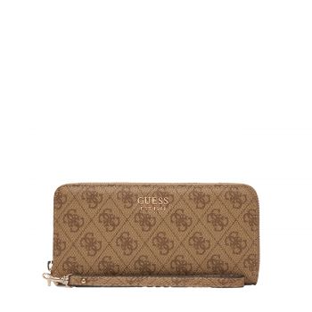 Brenton large zip around wallet latte