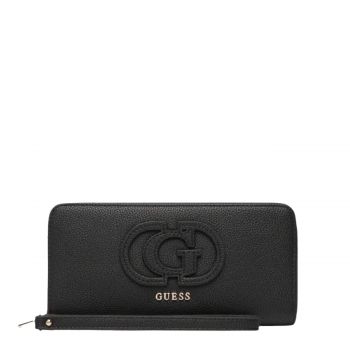 Calebra large zip around wallet black