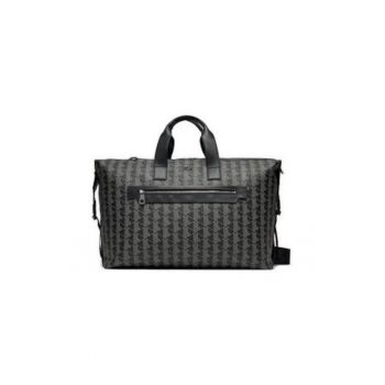 Geanta barbati  The Blend - neagra - piele ecologica - 50x33x8 cm Geanta barbati  The Blend - neagra - piele ecologica - 50x33x8 cm