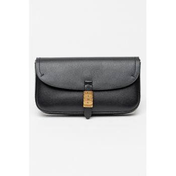 Geanta crossbody de piele cu bareta detasabila Geanta crossbody de piele cu bareta detasabila