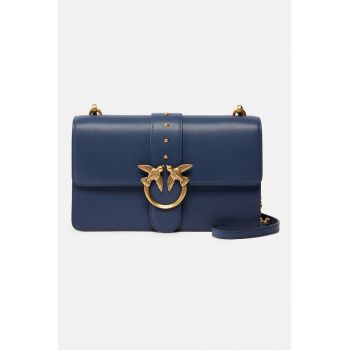 Geanta crossbody de piele cu lant