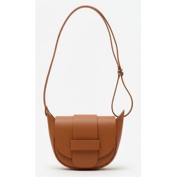 Geanta de umar din piele naturala  model messenger - bej - 16x18x8cm Geanta de umar din piele naturala  model messenger - bej - 16x18x8cm