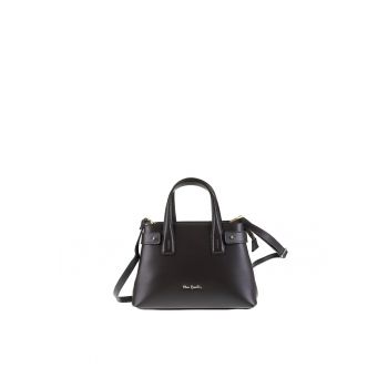 Geanta din piele cu bareta detasabila de umar