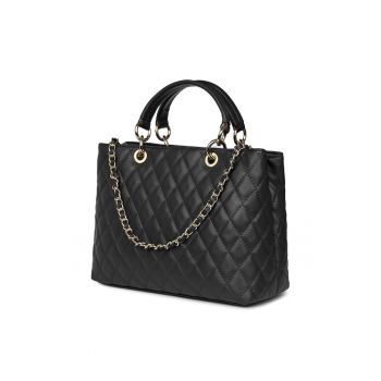 Geanta din piele matlasata Gisella verde Geanta din piele matlasata Gisella verde