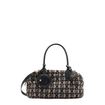 Geanta duffle din material textil cu logo