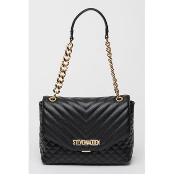 Geanta matlasata de piele ecologica cu bareta de umar