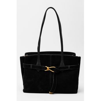 Geanta shopper de piele intoarsa Sallie S