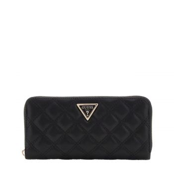 Giully quilted maxi wallet black