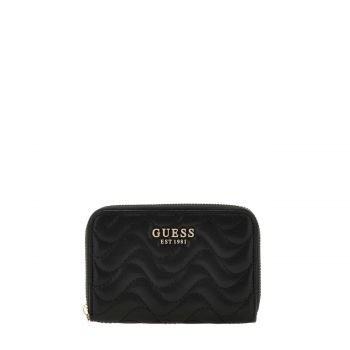 Melisandra medium zip around wallet black
