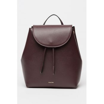 Rucsac de piele ecologica cu clapa