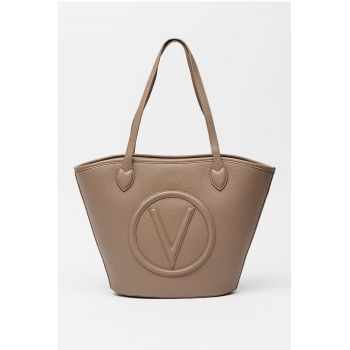 Set de geanta shopper din piele ecologica si etui