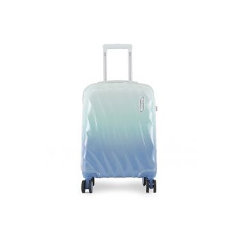 Troler  model T5648-1 - colorat - albastru - dimensiuni cabina Troler  model T5648-1 - colorat - albastru - dimensiuni cabina
