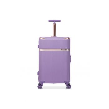 Troler  model T5916-3 - fiolet - dimensiune medie Troler  model T5916-3 - fiolet - dimensiune medie