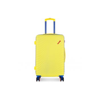 Troler  model T5934-2 - mediu - galben - din material plastic Troler  model T5934-2 - mediu - galben - din material plastic