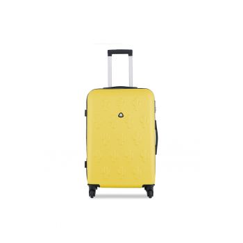 Troler  model T5947-3 - mare - galben - din material plastic Troler  model T5947-3 - mare - galben - din material plastic