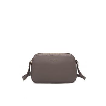 Geanta crossbody din piele ecologica cu doua compartimente Geanta crossbody din piele ecologica cu doua compartimente