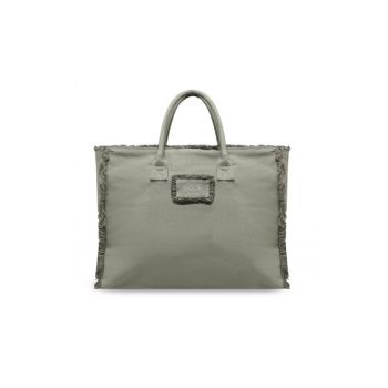 Geanta dama  Carlina textil - Verde