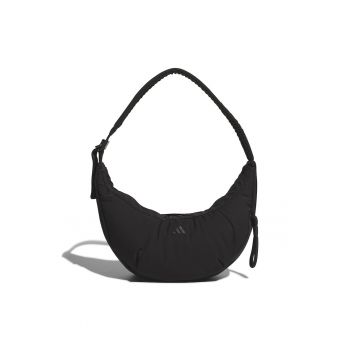 Geanta din textil cu bareta ajustabila de umar si fermoar Geanta din textil cu bareta ajustabila de umar si fermoar