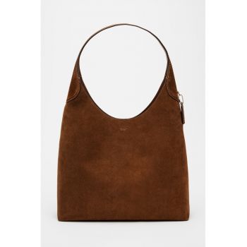 Geanta tote din piele intoarsa Geanta tote din piele intoarsa