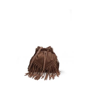 Geanta bucket din piele intoarsa Umbria Plus Geanta bucket din piele intoarsa Umbria Plus