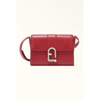 Geanta crossbody de piele cu logo Geanta crossbody de piele cu logo
