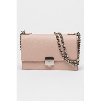 Geanta crossbody de piele ecologica cu bareta de lant