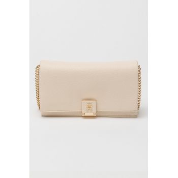 Geanta crossbody de piele ecologica cu bareta din lant Geanta crossbody de piele ecologica cu bareta din lant