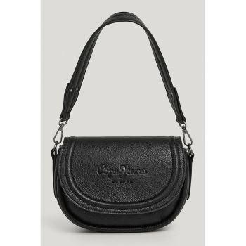 Geanta crossbody din piele ecologica cu logo Geanta crossbody din piele ecologica cu logo