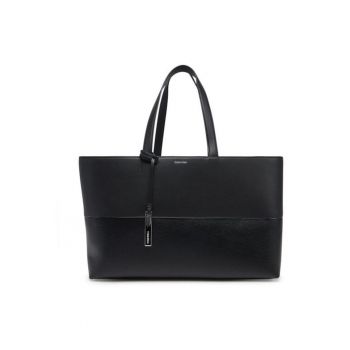 Geanta dama -  Ck Mixmedia Medium Shopper - negru - piele ecologica Geanta dama -  Ck Mixmedia Medium Shopper - negru - piele ecologica