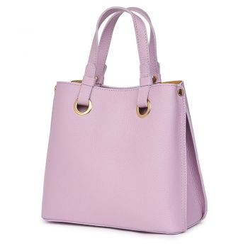 Geanta dama din piele naturala Ilona lila