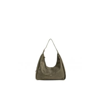 Geanta hobo de piele intoarsa ecologica Geanta hobo de piele intoarsa ecologica