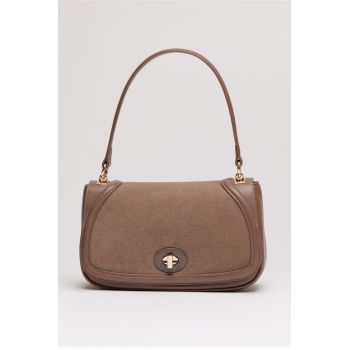 Geanta maro din piele ecologica cu maner rotund