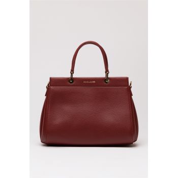 Geanta office bordo din piele ecologica