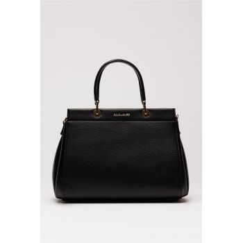 Geanta office neagra din piele ecologica