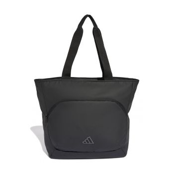 Geanta tote cu aplicatie cu model monograma