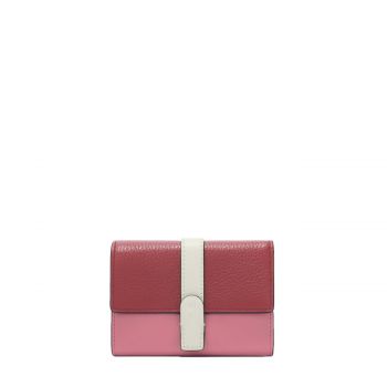 Grazia m compact wallet rubino + blush pink + panna Grazia m compact wallet rubino + blush pink + panna