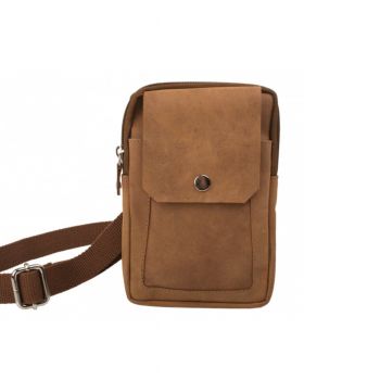 Portofel tip geanta, Zandra PT1437, piele naturala, Maro