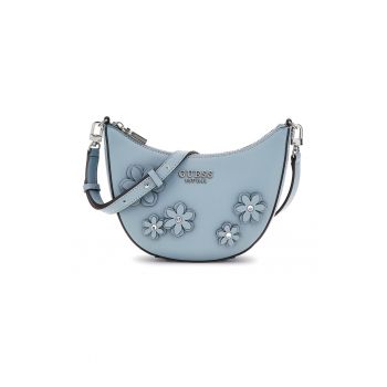 Geanta crossbody cu aplicatii florale