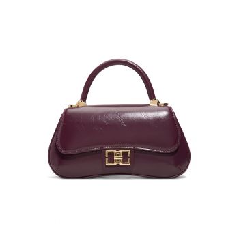 Geanta crossbody cu bareta detasabila din lant Catrine