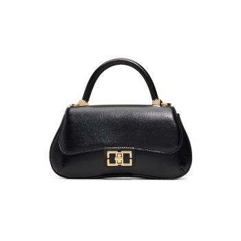 Geanta crossbody cu bareta detasabila din lant Catrine