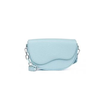 Geanta crossbody dama  bej - piele ecologica - dimensiuni compacte