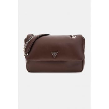 Geanta crossbody de piele ecologica cu bareta din lant