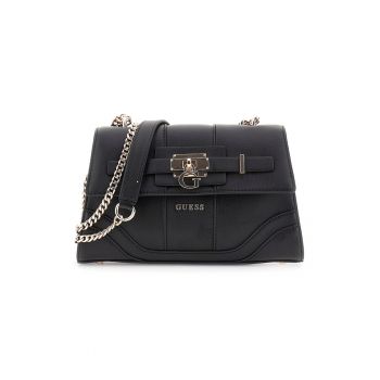 Geanta crossbody de piele ecologica cu bareta din lant