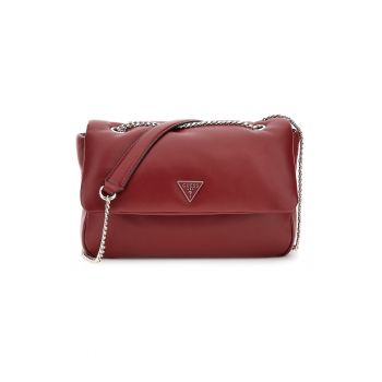 Geanta crossbody de piele ecologica cu bareta din lant