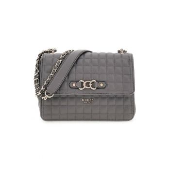 Geanta crossbody din piele ecologica cu aspect matlasat