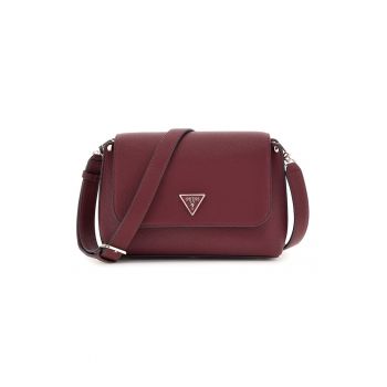 Geanta crossbody din piele ecologica cu detaliu logo Meridian