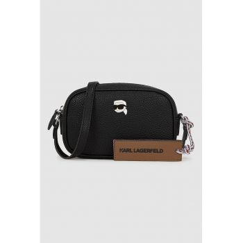 Geanta crossbody din piele ecologica cu logo