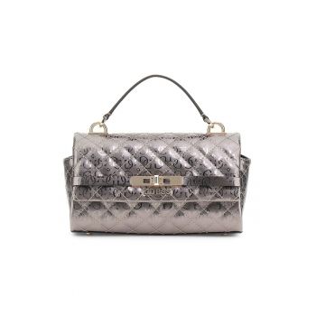 Geanta cu aspect matlasat si maner