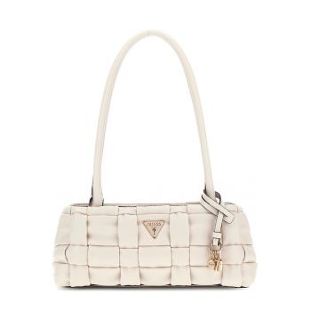 Geanta cu bareta de umar si aspect impletit