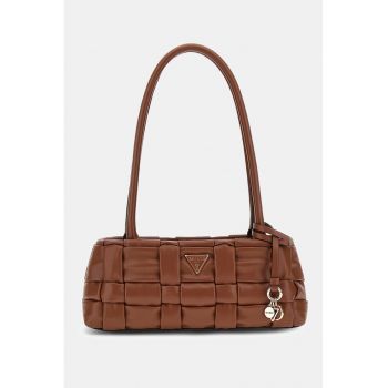 Geanta cu bareta de umar si aspect impletit